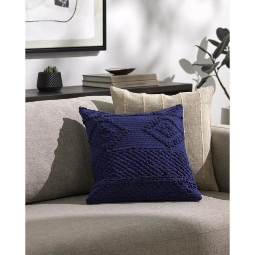 Surya Merdo MDO-002 Dark Blue 18"H x 18"W Pillow Cover