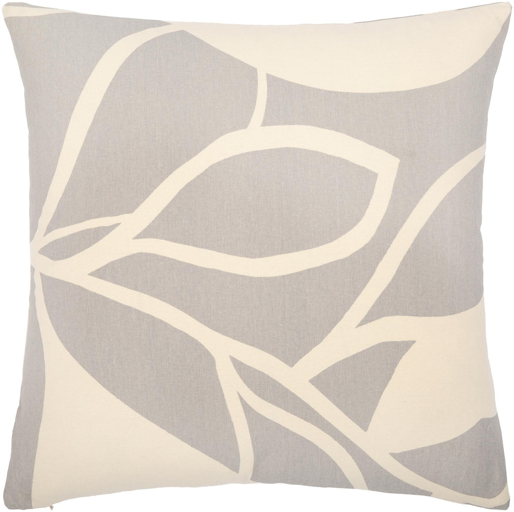 Surya Natur NTR-011 Light Beige Medium Gray 13"H x 20"W Pillow Cover