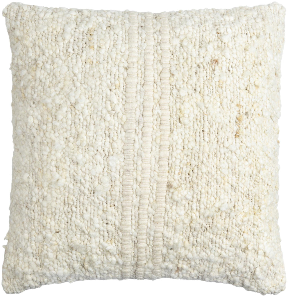 Surya Neutral NEU-001 Cream 18"H x 18"W Pillow Cover