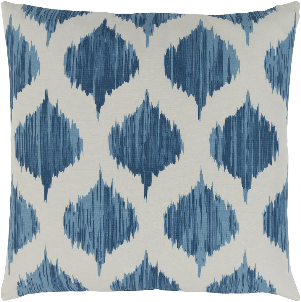 Surya Ogee SY-048 Blue Cream 18"H x 18"W Pillow Cover