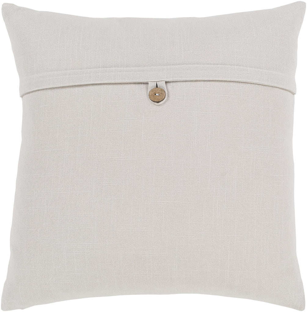 Surya Penelope PLP-005 Light Gray 18"H x 18"W Pillow Cover