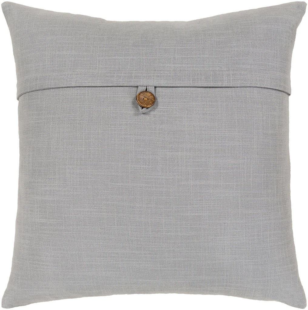 Surya Penelope PLP-006 Medium Gray 18"H x 18"W Pillow Cover