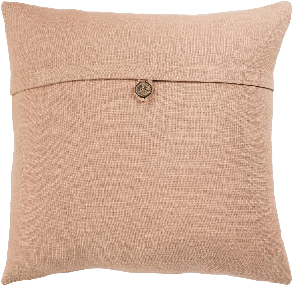 Surya Penelope PLP-008 Dusty Coral 18"H x 18"W Pillow Cover