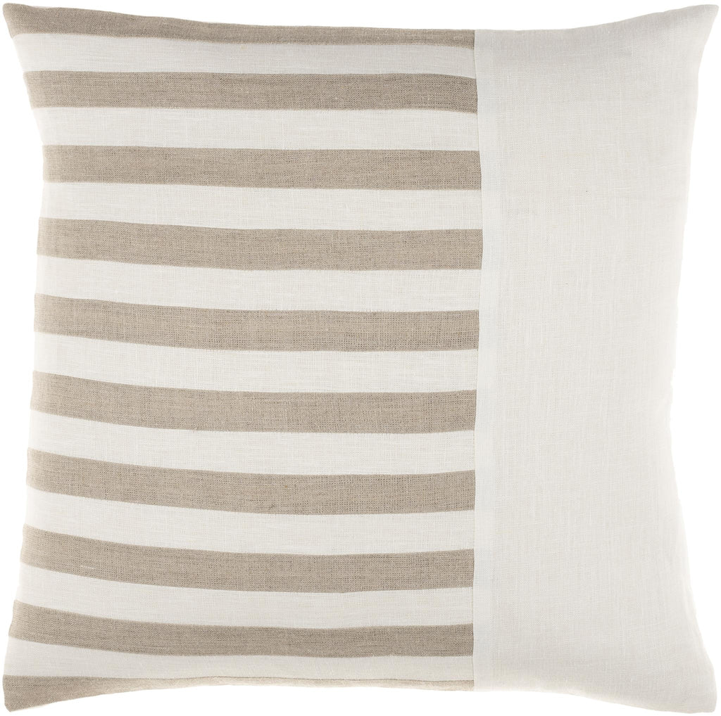 Surya Roxbury RXB-002 Cream Oatmeal 18"H x 18"W Pillow Cover