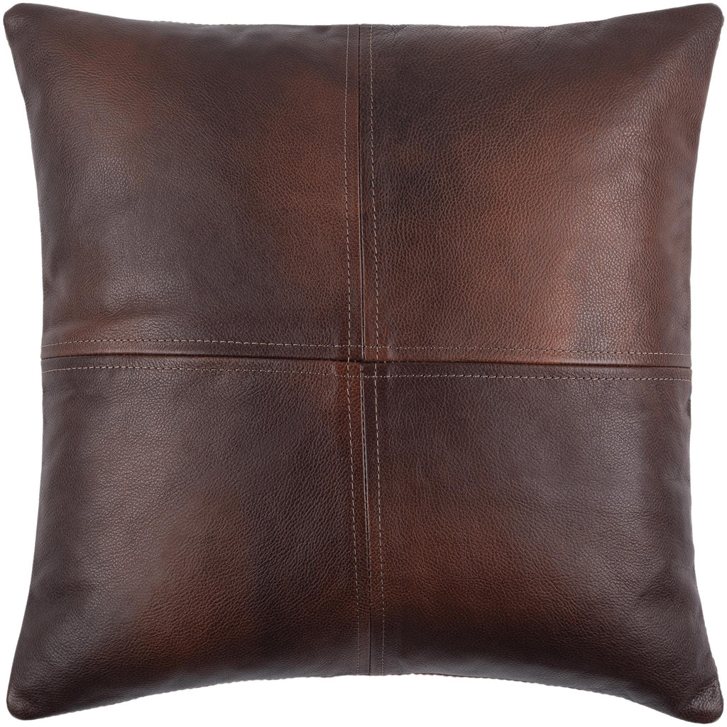 Surya Sheffield SFD-001 Dark Brown 20"H x 20"W Pillow Cover