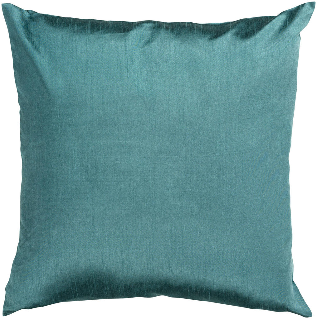 Surya Solid Luxe HH-041 Teal 18"H x 18"W Pillow Cover