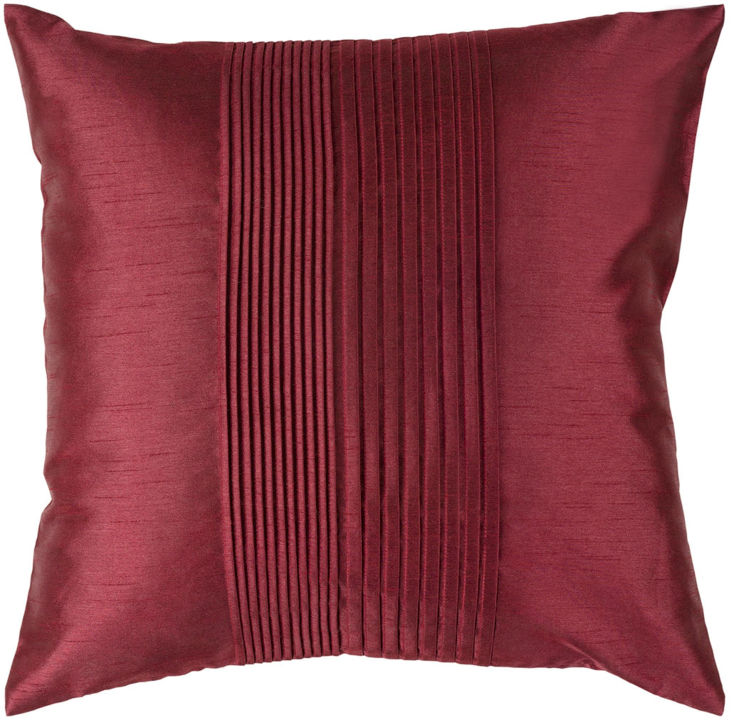 Surya Solid Pleated HH-026 22"H x 22"W Pillow Cover