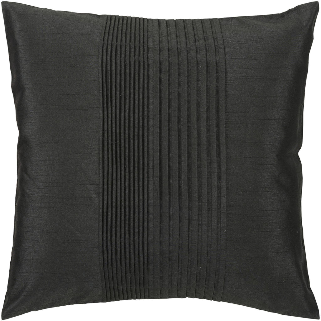 Surya Solid Pleated HH-027 18"H x 18"W Pillow Cover