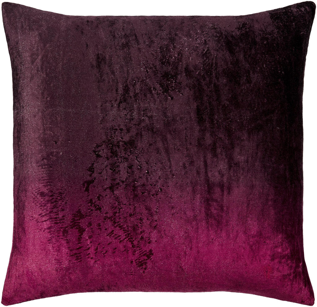 Surya Theodosia TOD-006 Burgundy Dark Plum 20"H x 20"W Pillow Cover