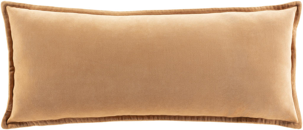 Surya Cotton Velvet CV-002 Brown Camel 13"H x 19"W Pillow Kit