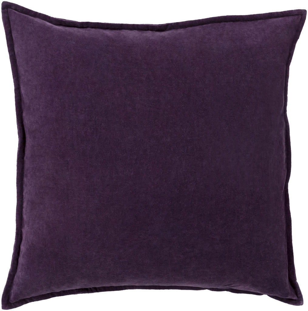 Surya Cotton Velvet CV-006 Dark Plum Dark Purple 12"H x 30"W Pillow Kit