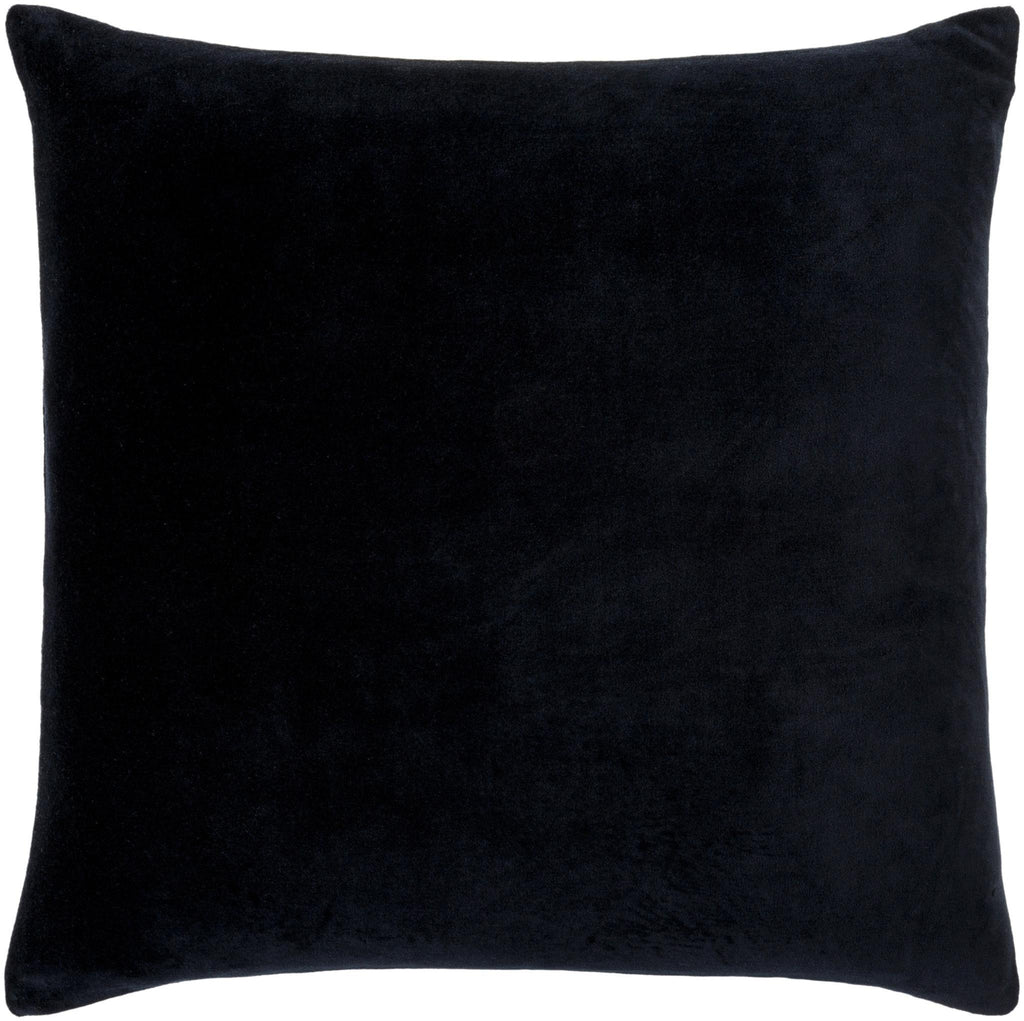 Surya Cotton Velvet CV-065 Black 13"H x 20"W Pillow Kit