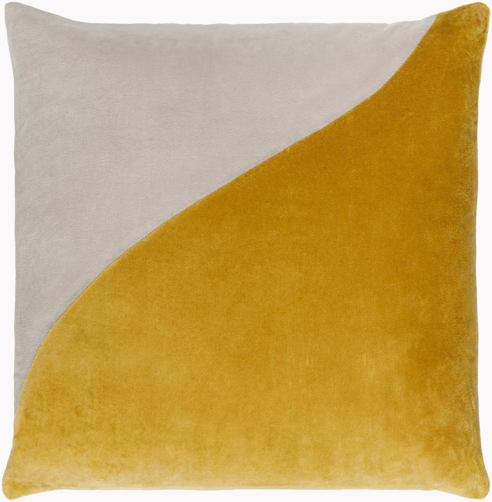 Surya Cotton Velvet CV-071 Mustard Wheat 13"H x 20"W Pillow Kit