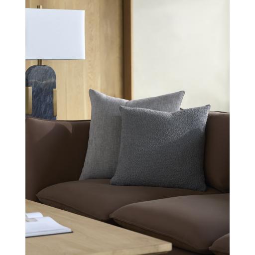 Surya Eesha ESH-004 Charcoal 20"H x 20"W Pillow Kit