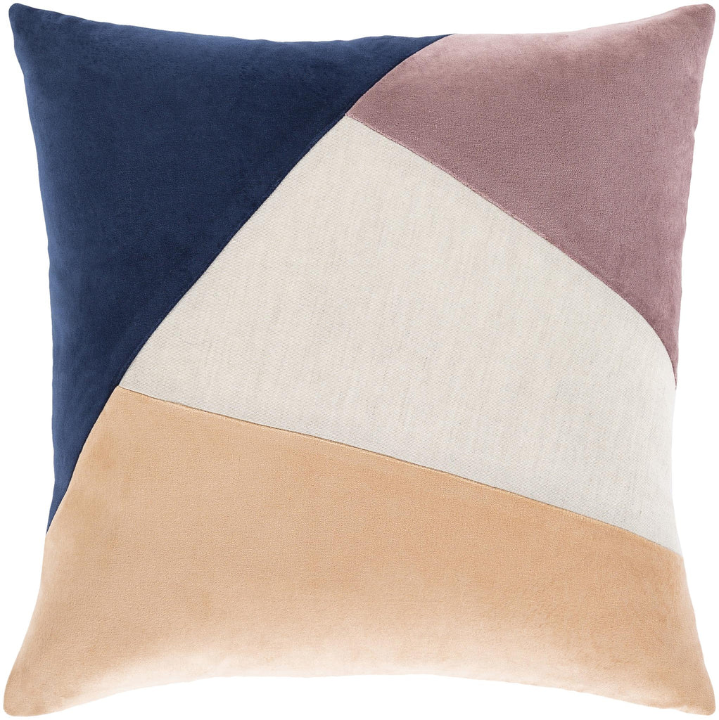 Surya Moza MZA-001 Light Beige Mauve 18"H x 18"W Pillow Kit