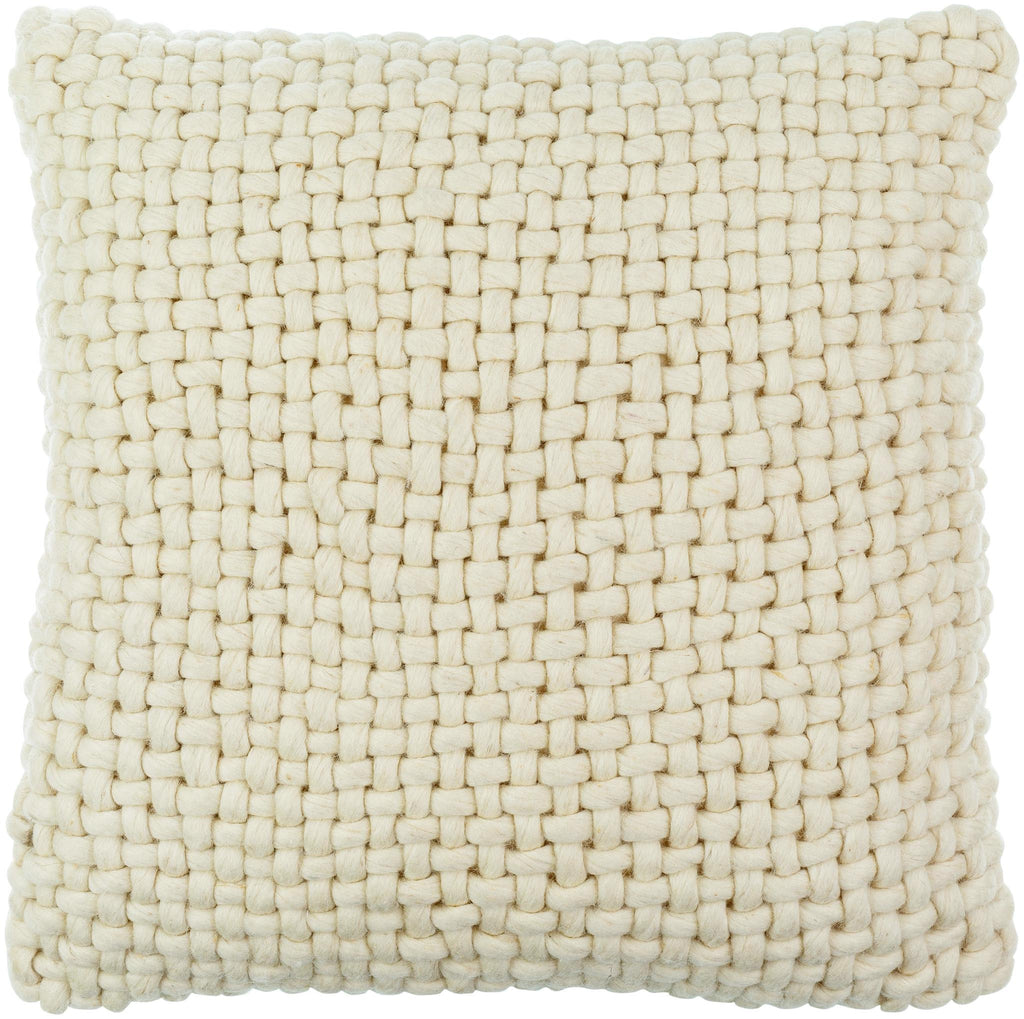 Surya Pansy PNY-001 Ivory 20"H x 20"W Pillow Kit