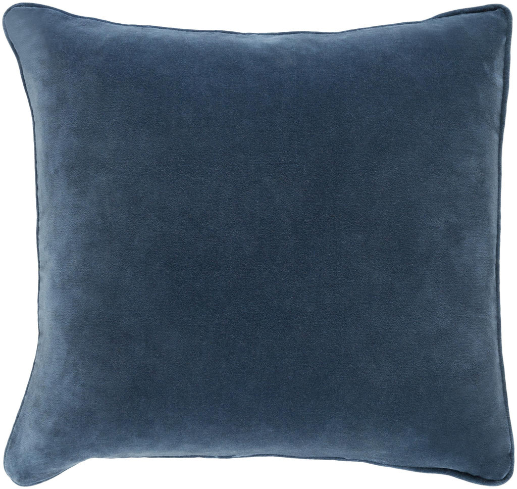 Surya Safflower SAFF-7195 Dark Blue Teal 20"H x 20"W Pillow Kit