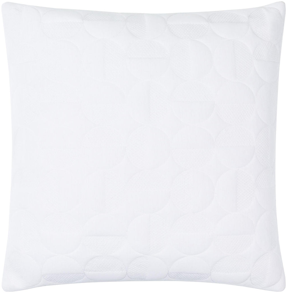 Surya Semicircle SMC-003 White 18"H x 18"W Pillow Kit