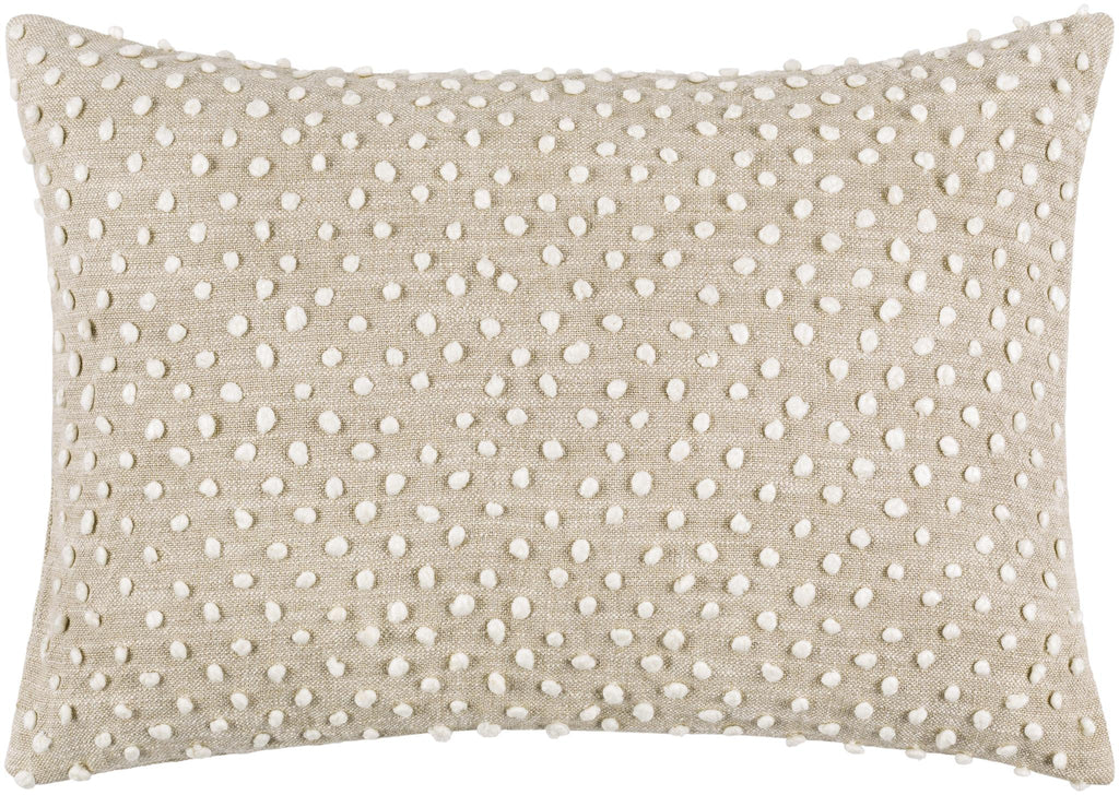 Surya Valin VLN-002 Cream Oatmeal 13"H x 20"W Pillow Kit