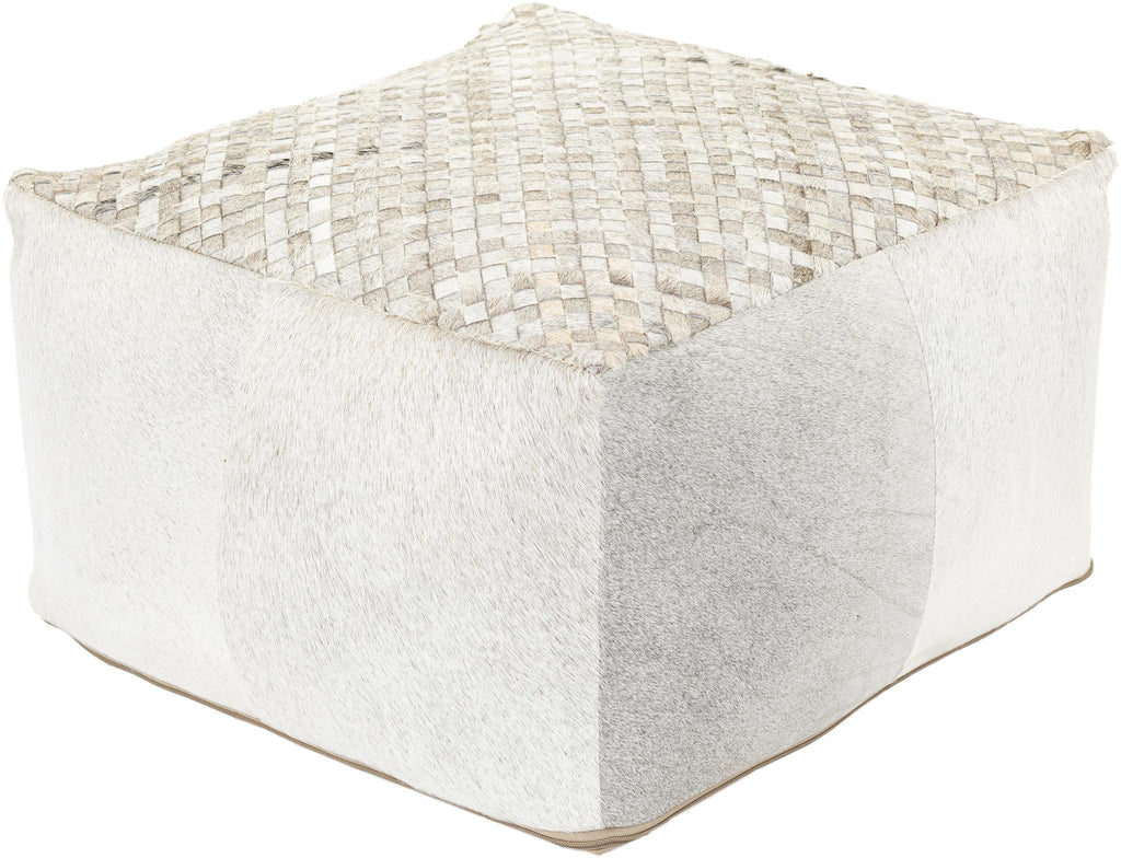 Surya Arlington ALPF-001 13"H x 22"W x 22"D Pouf