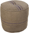 Surya Burlap Pouf-13 17