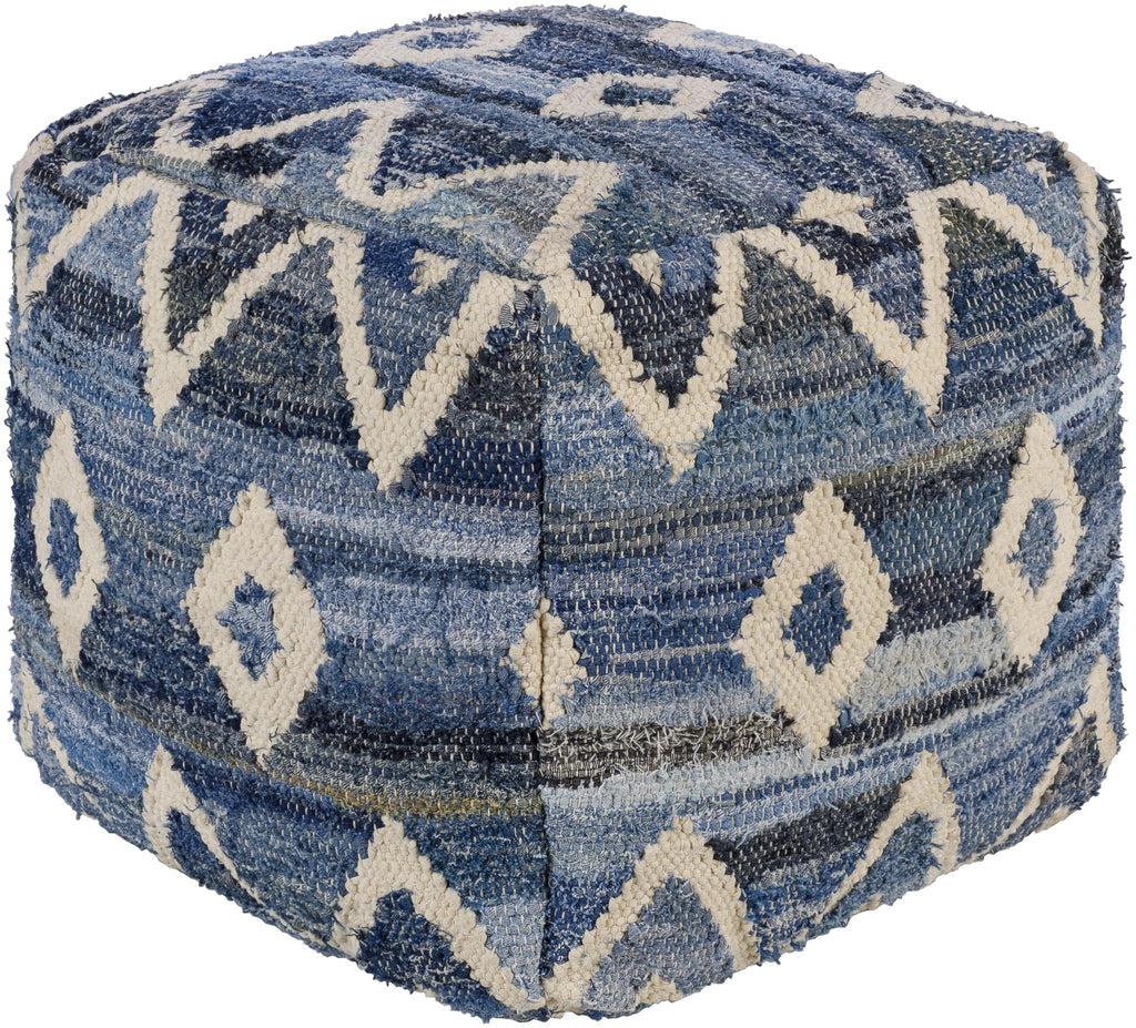 Surya Comporta CMPF-001 17"H x 17"W x 17"D Pouf