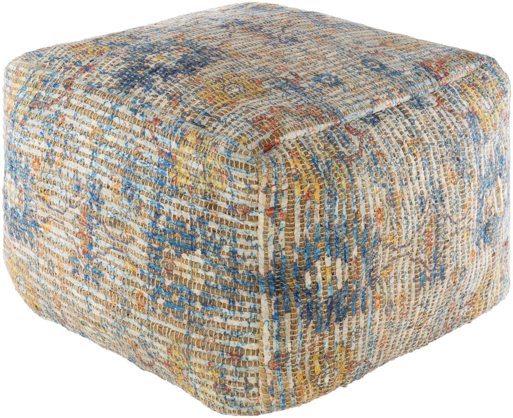 Surya Coventry CNPF-002 14"H x 20"W x 20"D Pouf