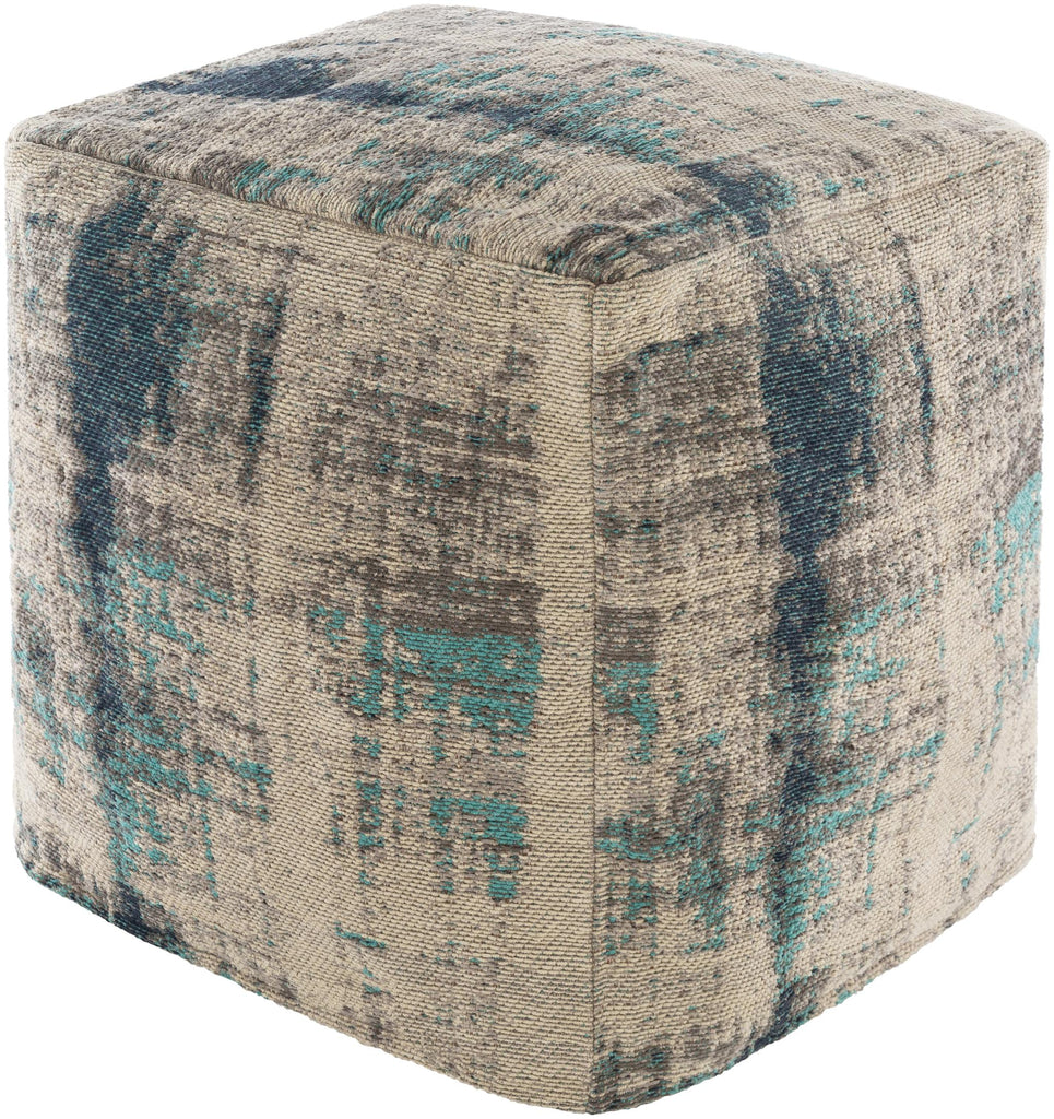 Surya Dalen DAPF-003 18"H x 18"W x 18"D Pouf