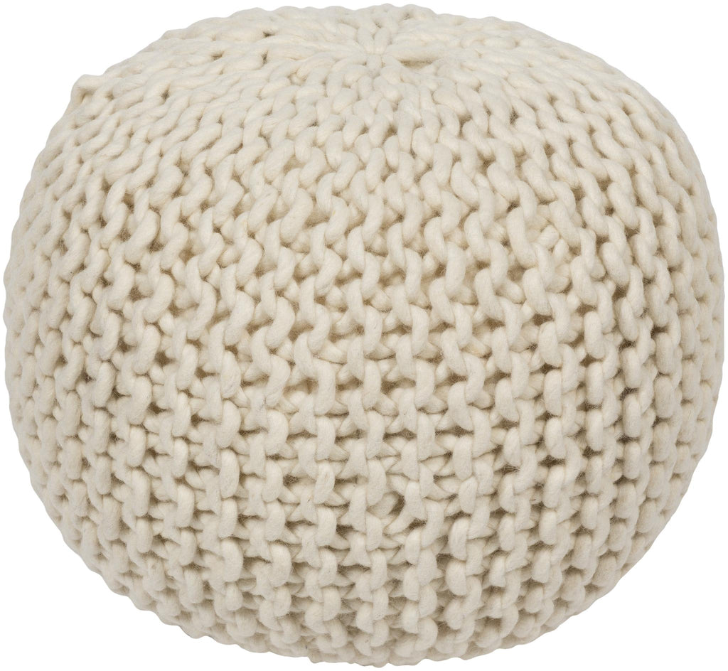 Surya DeSoto POUF-78 14"H x 18"W x 18"D Pouf