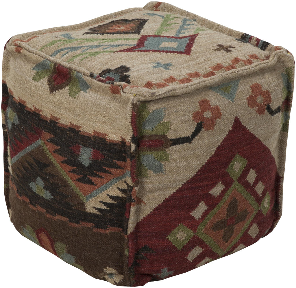 Surya Frontier POUF-17 18"H x 18"W x 18"D Pouf