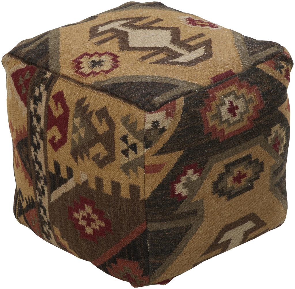 Surya Frontier POUF-34 18"H x 18"W x 18"D Pouf