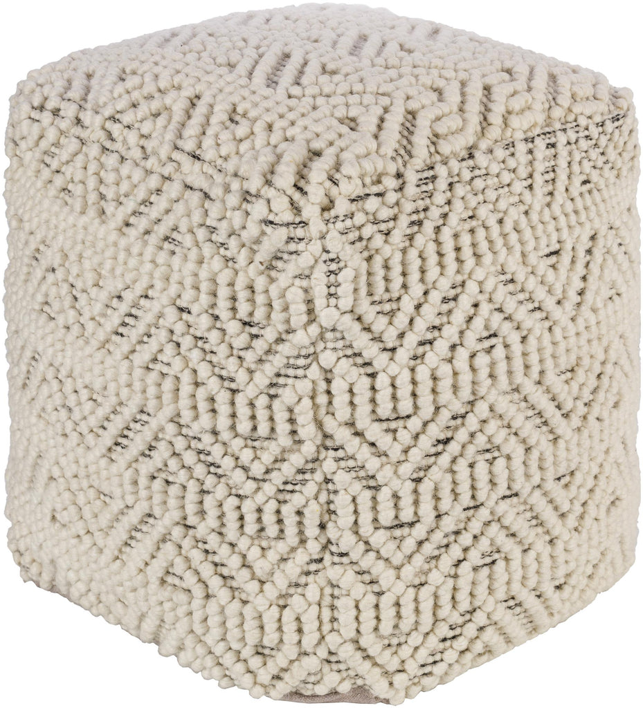 Surya Hygge HGPF-008 18"H x 18"W x 18"D Pouf