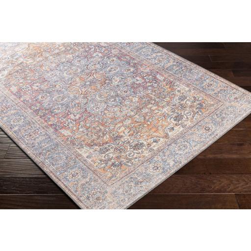 Surya Alanya ALY-2304 Brick Red Cream 2'7" x 7'3" Rug