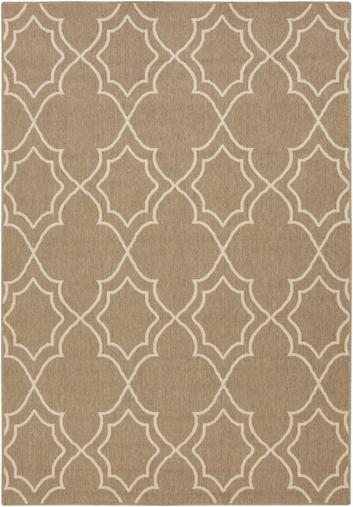 Surya Alfresco ALF-9587 Light Beige Light Brown 7'3" Square Rug