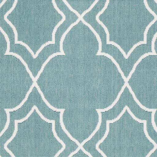 Surya Alfresco ALF-9653 Teal White 2'5" x 11'10" Rug