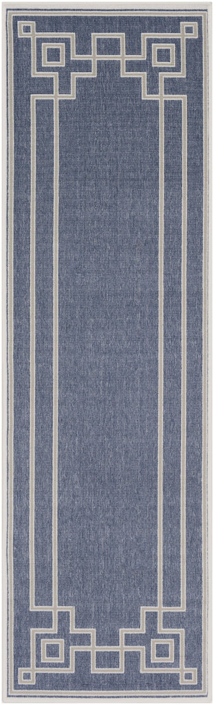 Surya Alfresco ALF-9654 Dark Blue Taupe 2'5" x 11'10" Rug