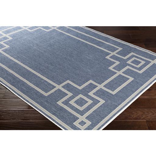 Surya Alfresco ALF-9654 Dark Blue Taupe 2'5" x 11'10" Rug