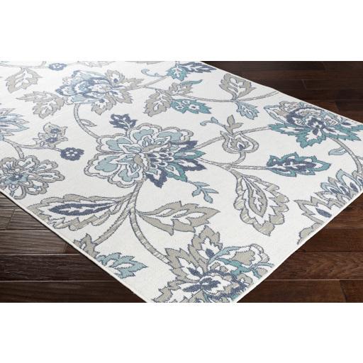 Surya Alfresco ALF-9674 Navy Pale Blue 7'3" Square Rug