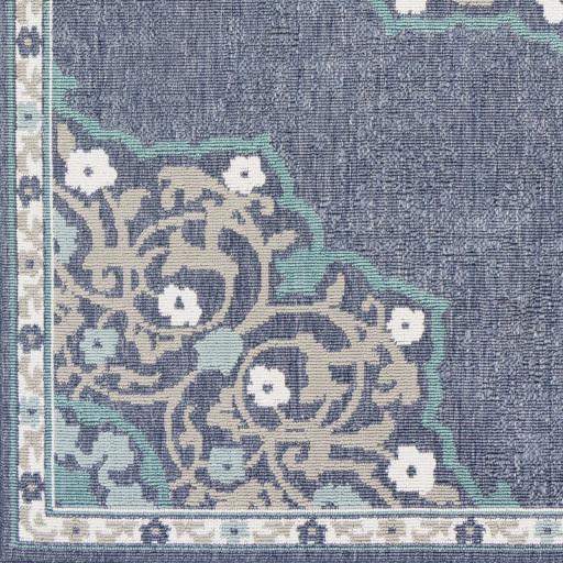 Surya Alfresco ALF-9678 Navy Pale Blue 2'5" x 11'10" Rug