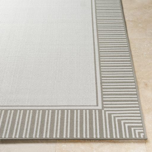 Surya Alfresco ALF-9681 Taupe White 2'5" x 11'10" Rug