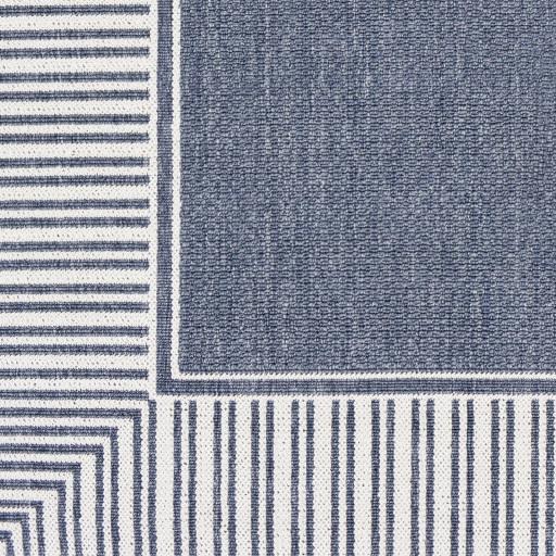 Surya Alfresco ALF-9682 Navy White 7'3" Square Rug