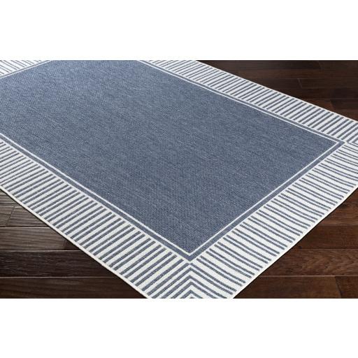 Surya Alfresco ALF-9682 Navy White 7'3" Square Rug