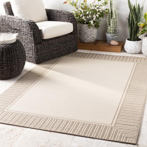 Surya Alfresco ALF-9685 Beige Brown 8'10" Square Rug