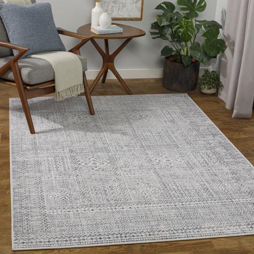 Surya Alice ALC-2307 Charcoal Cream 8'10" x 12' Rug