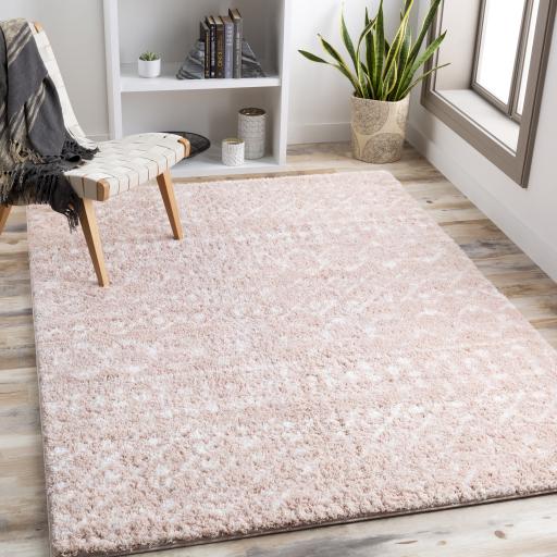 Surya Aliyah Shag ALH-2300 Blush Cream 2' x 2'11" Rug