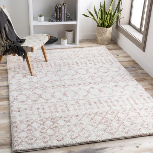 Surya Aliyah Shag ALH-2301 Blush Cream 2' x 2'11" Rug