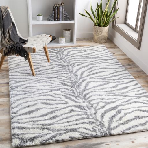 Surya Aliyah Shag ALH-2308 Cream Gray 2' x 2'11" Rug