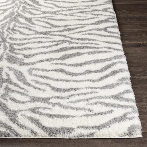 Surya Aliyah Shag ALH-2308 Cream Gray 5'3" x 7'3" Rug