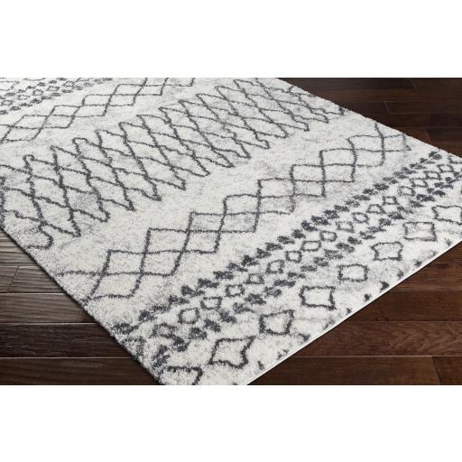 Surya Aliyah Shag ALH-2311 Charcoal Cream 2' x 2'11" Rug