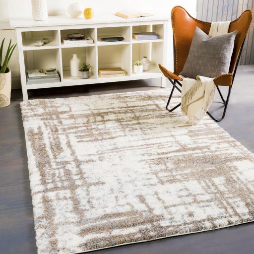 Surya Aliyah Shag ALH-2312 Cream Gray 2' x 2'11" Rug